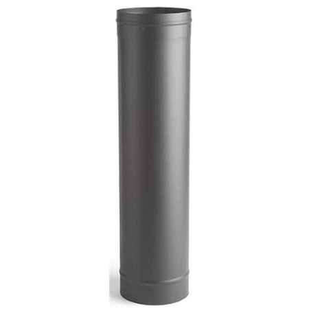 INTEGRA MILTEX Selkirk Corporation 2605 6 Inch  x 24 Inch  Heat-fab 22-ga Welded Black Stovepipe 21120